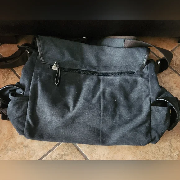 Tao Qiao Vintage Look X-Large Canvas Messenger Bag - Picture 4 of 6